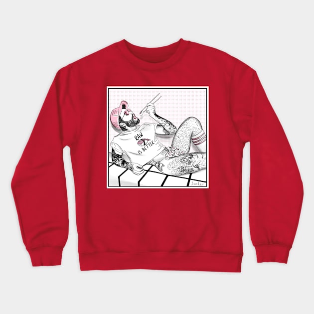 Dinner Crewneck Sweatshirt by JasonLloyd